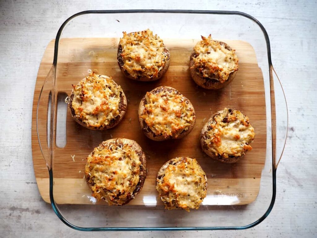 Pieczarki-zapiekane-z-miso-i-parmezanem